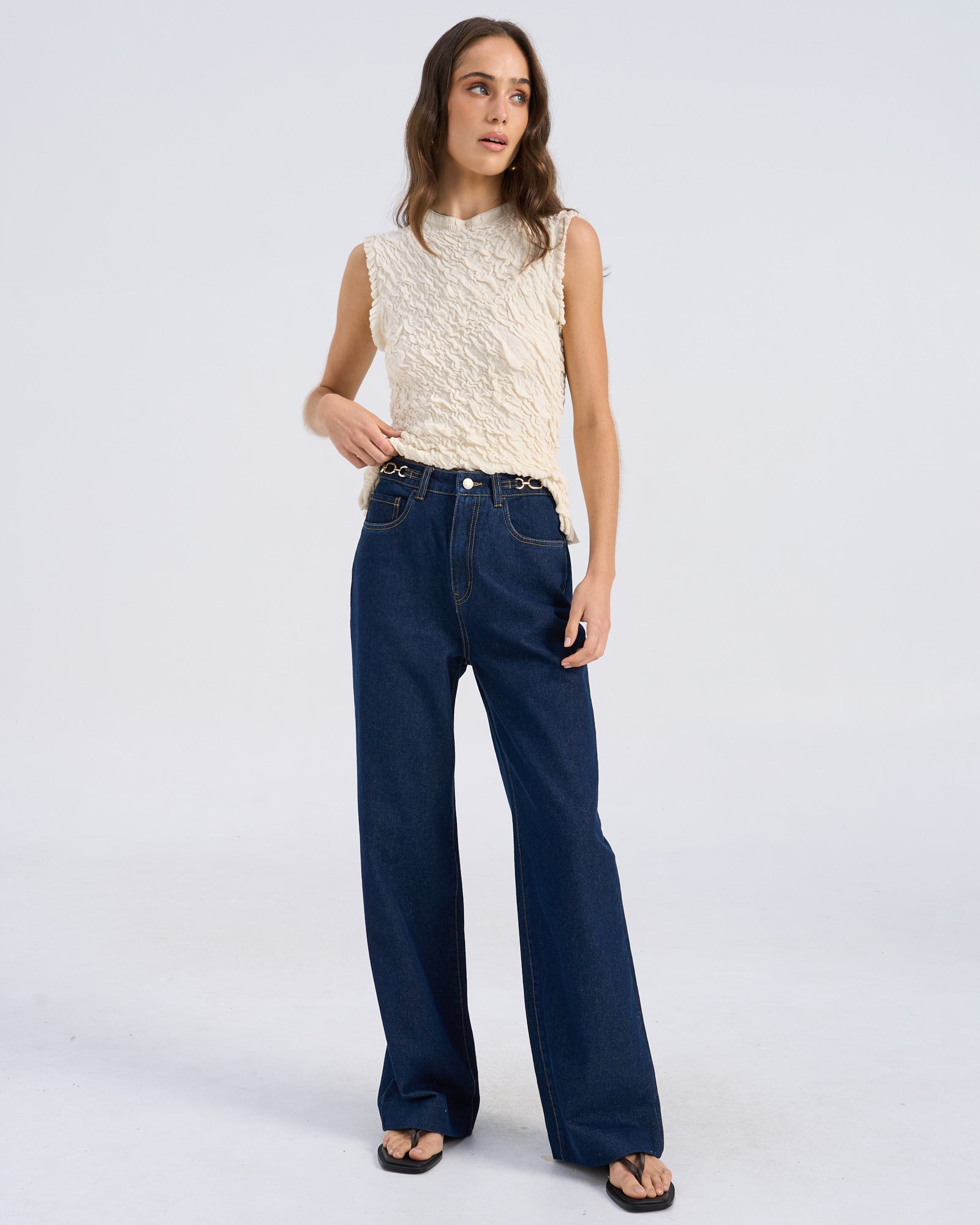 VMKATHY WIDE BELT JEANS